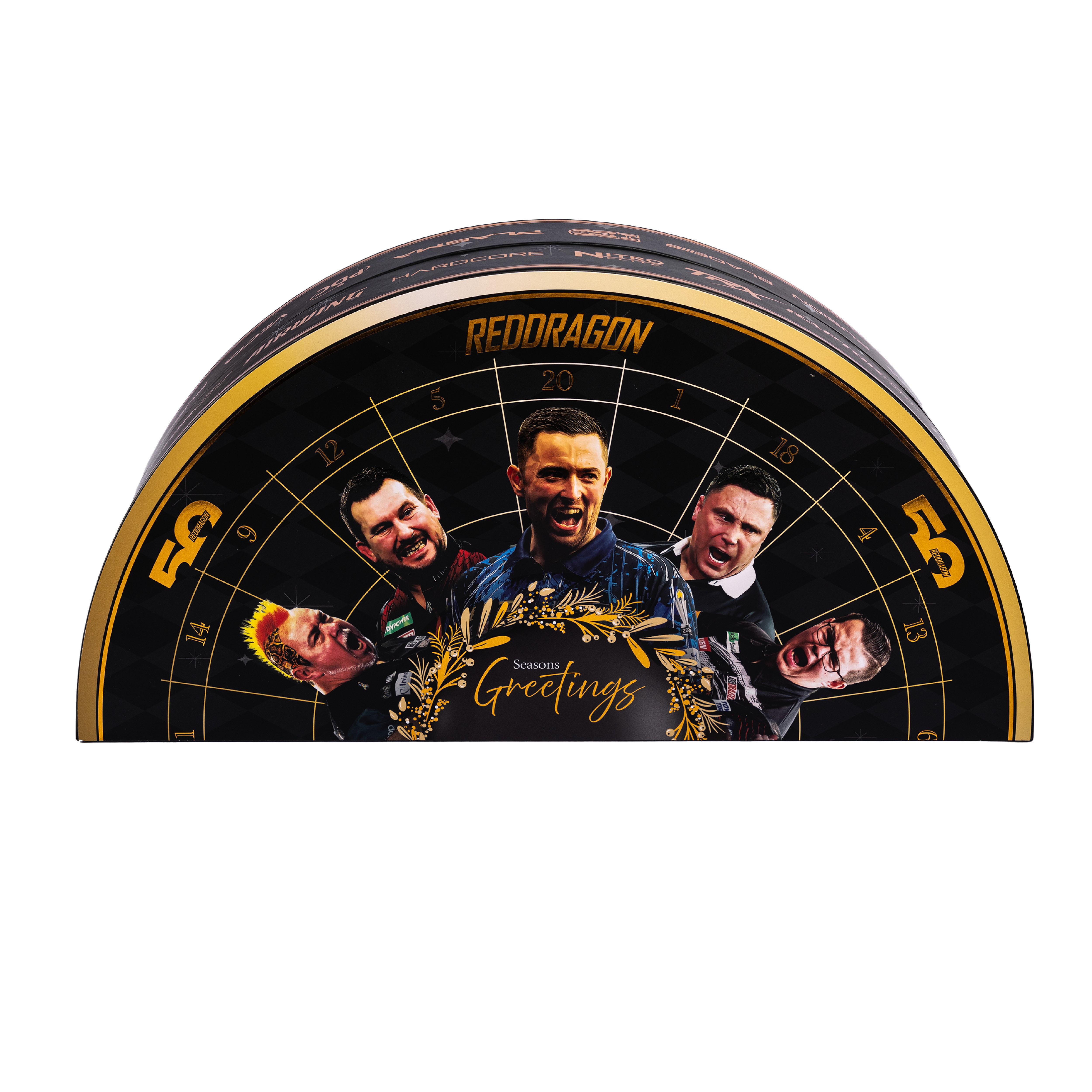 Black Dual-Branded Red Dragon x Winmau Advent Calendar
