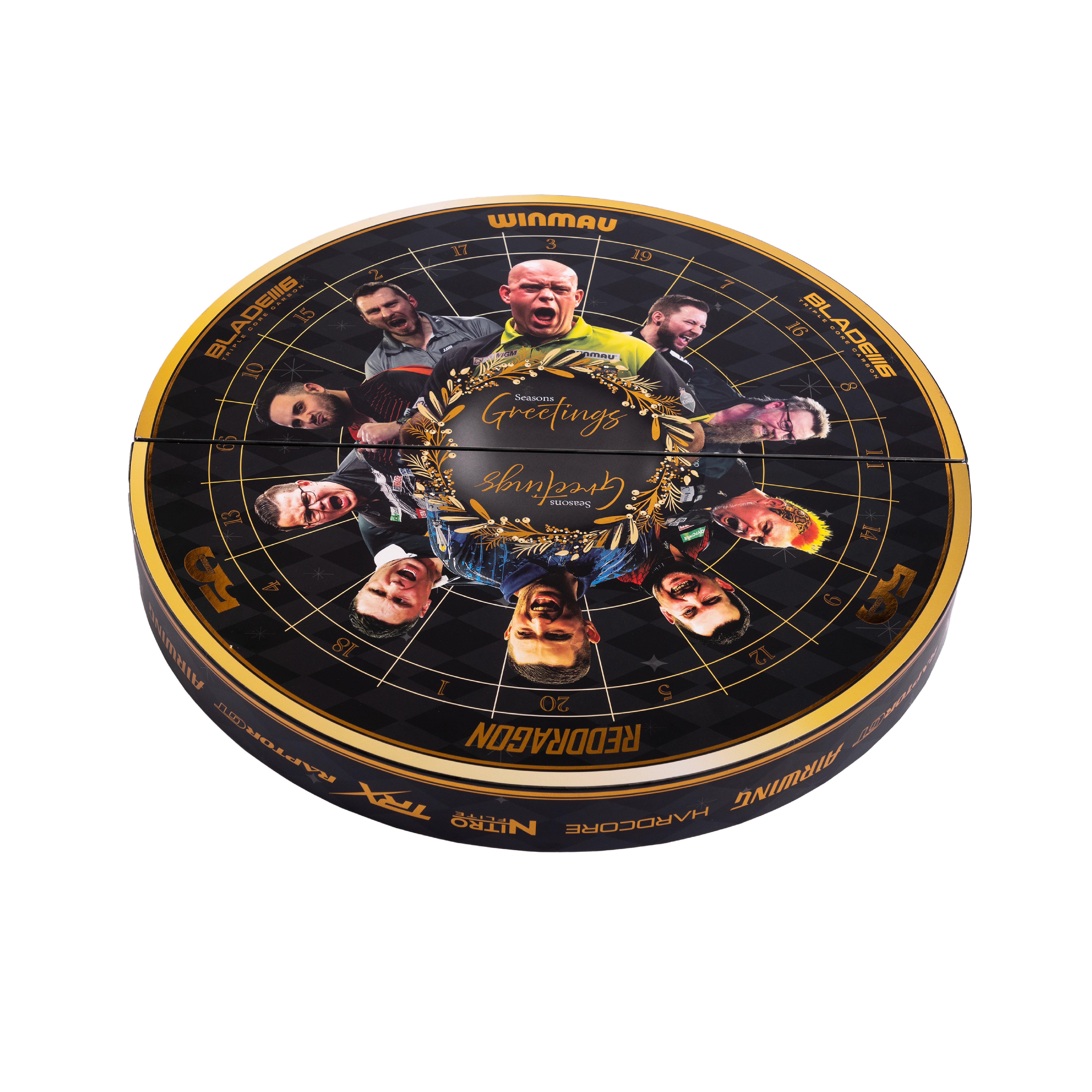 Black Dual-Branded Red Dragon x Winmau Advent Calendar
