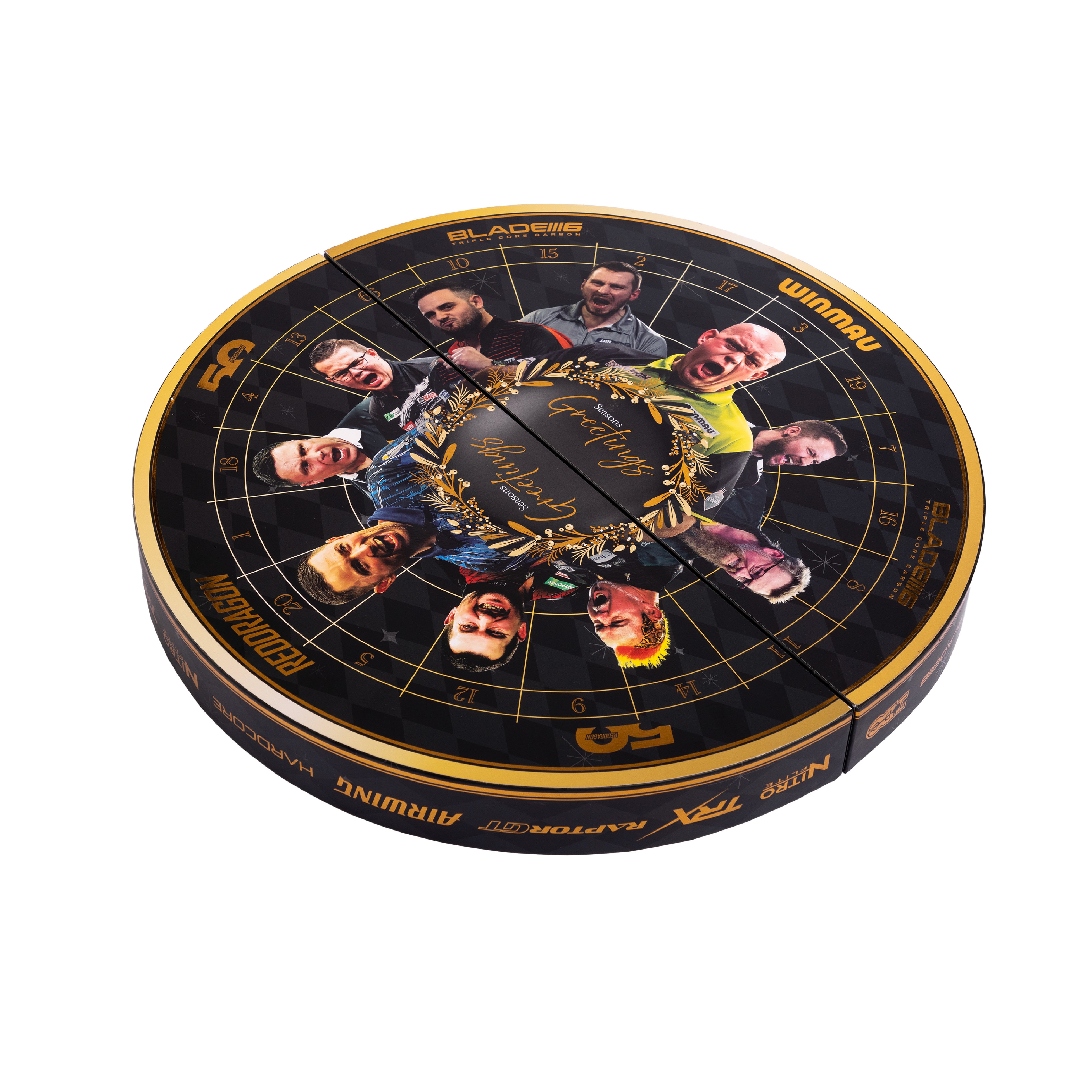 Black Dual-Branded Red Dragon x Winmau Advent Calendar