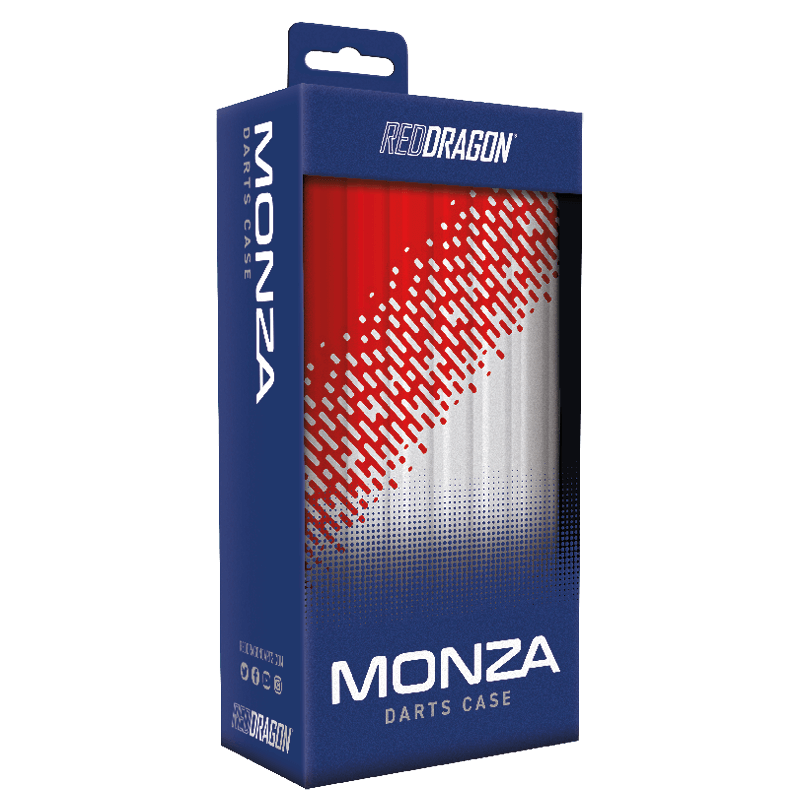 Monza Red and White Dart Case