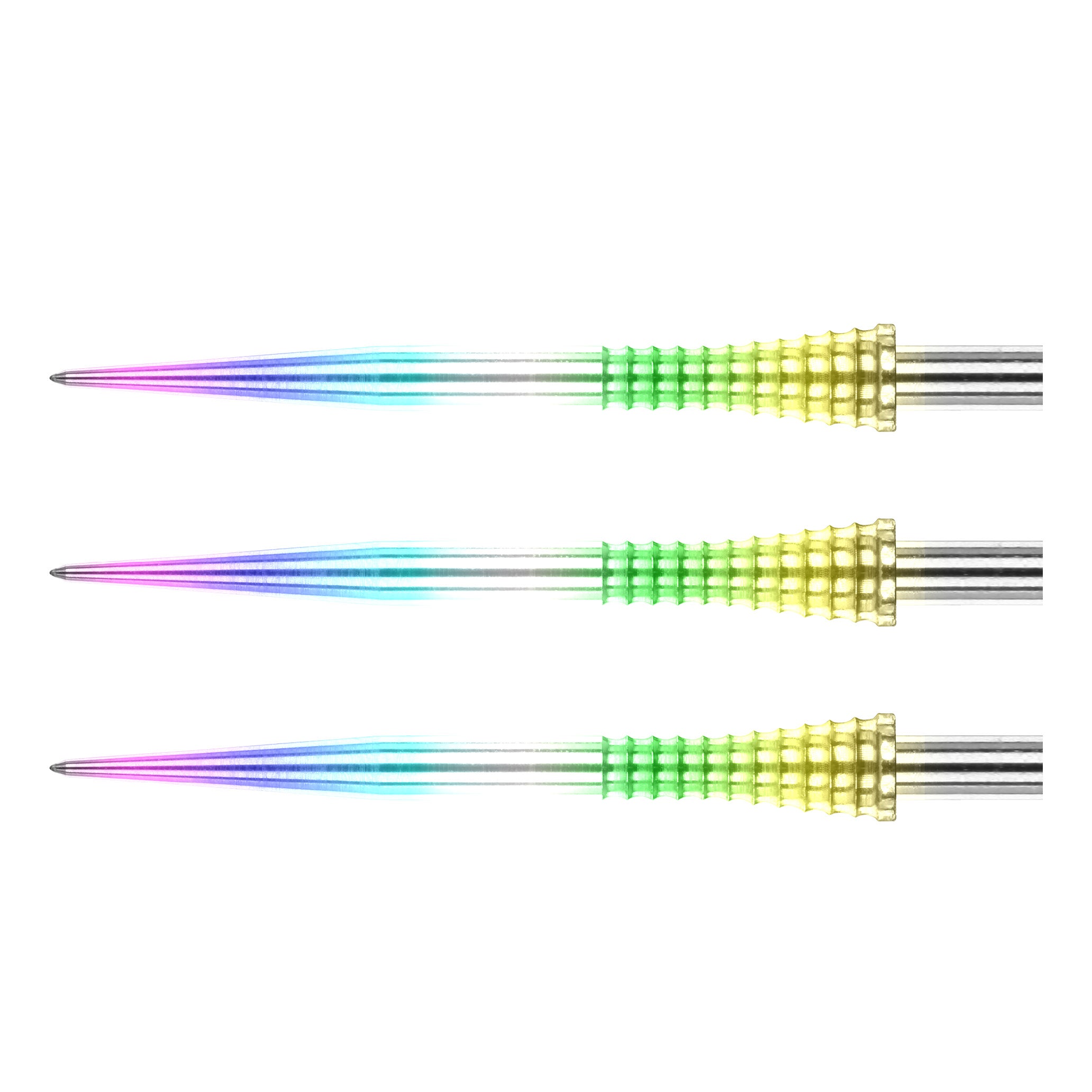 Red Dragon Specialist Dart Points - Rainbow Effect Raptor GT Gripped Points 33mm