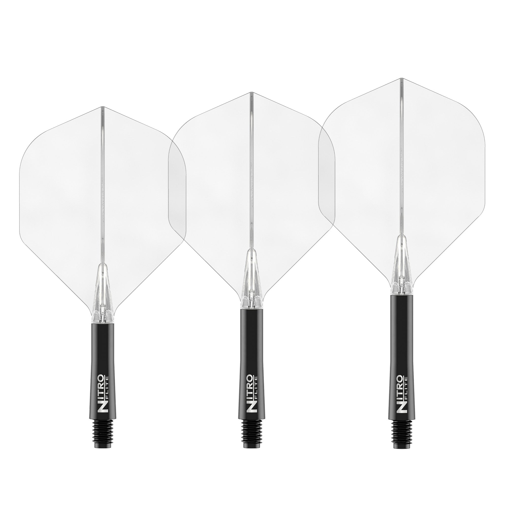 Nitro Flite -  Integrated Flight and Shaft Black & Clear
