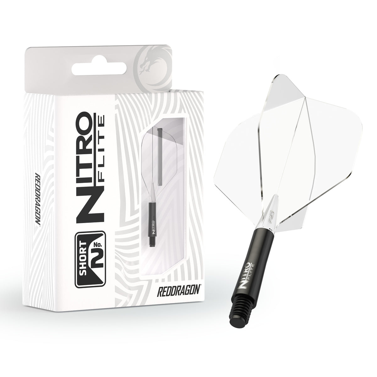 Ailette Red Dragon Nitro Flite System White Clear NO2