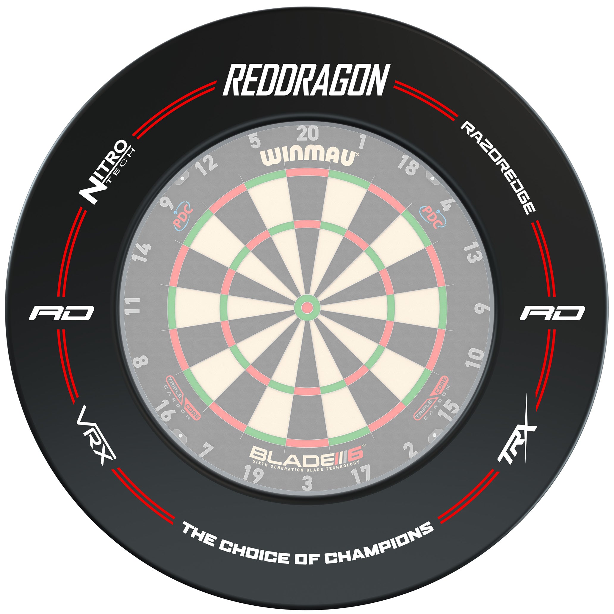 Red Dragon Branded Dartboard Surrounds