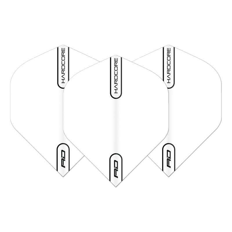 Hardcore White Dart Flights