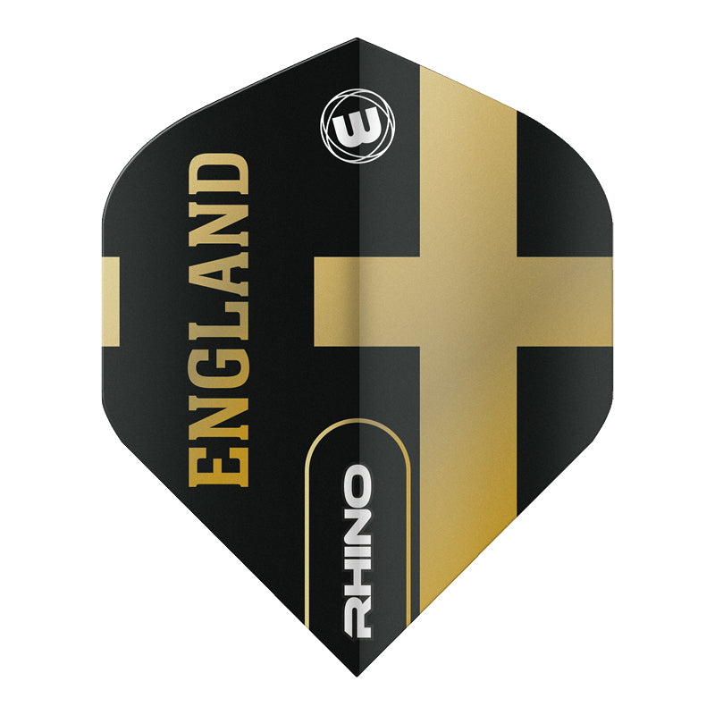 Black & Gold England Rhino Standard