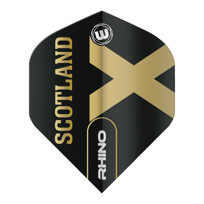 Black & Gold Scotland Rhino Standard