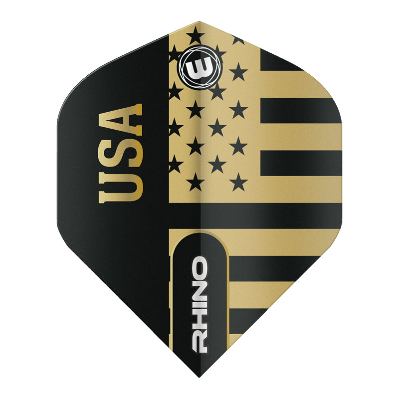 Black & Gold USA Rhino Standard