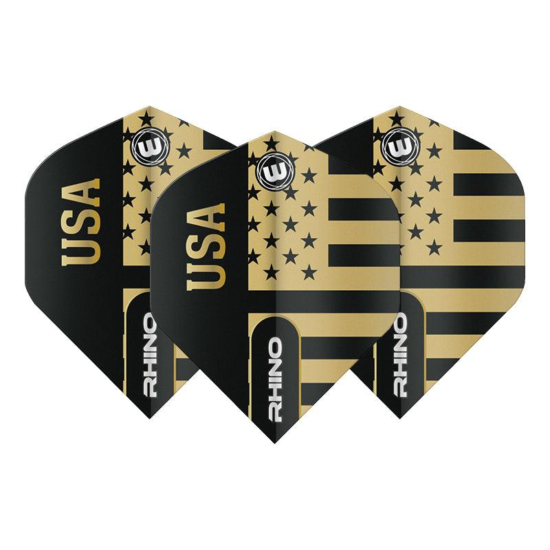 Black & Gold USA Rhino Standard