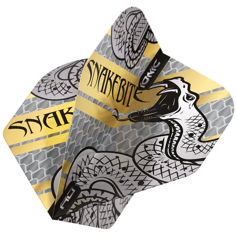 Peter Wright Snakebite Hardcore Coiled Snake Gold Dart Flights