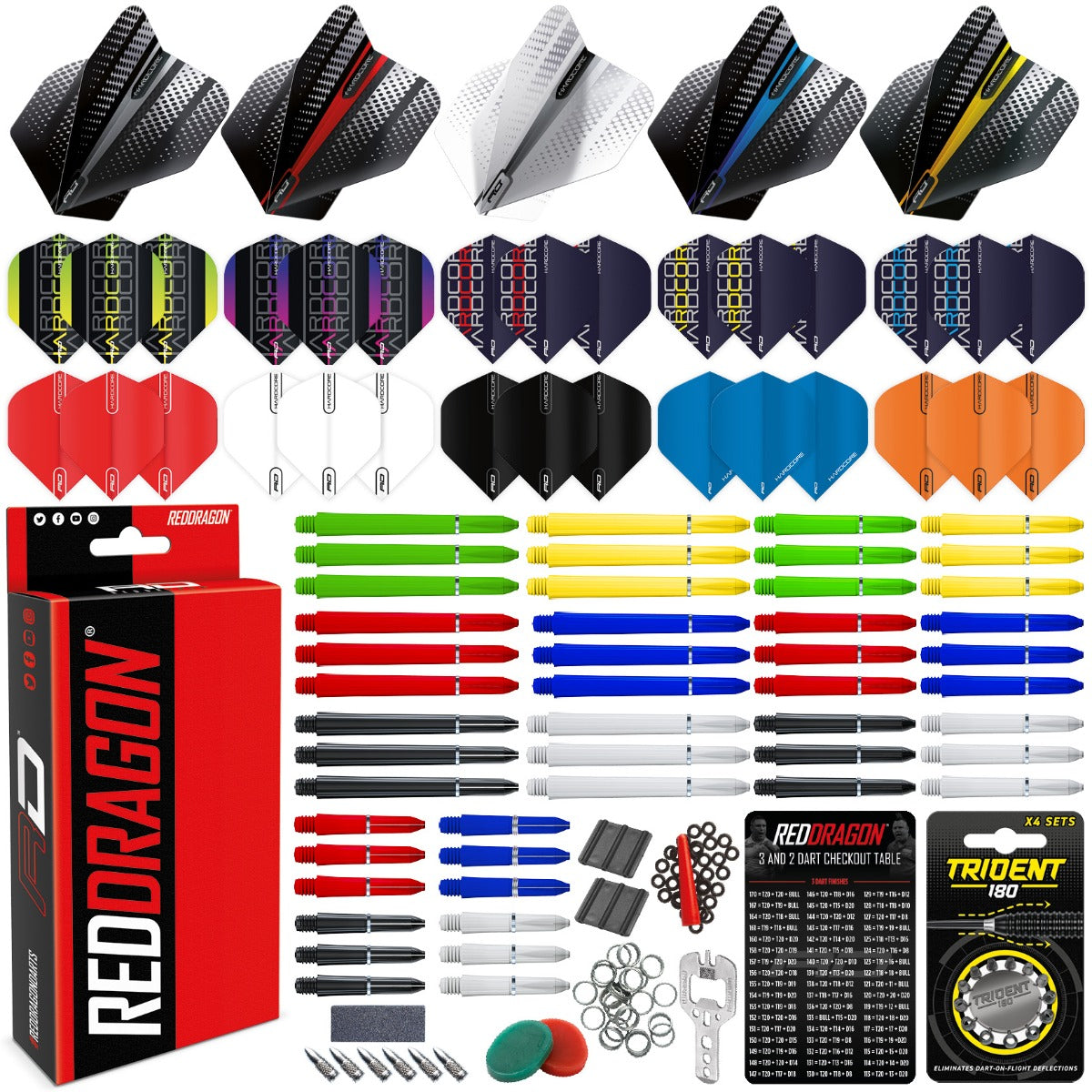 Red Dragon Darts 200 Piece Darts Custom Fit Pack